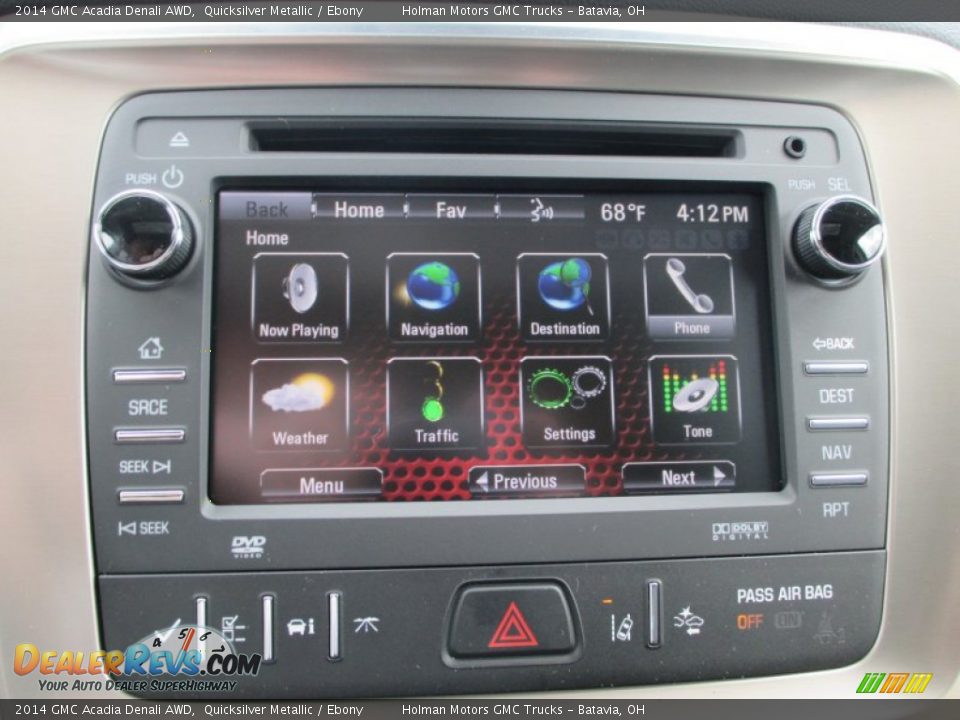 2014 GMC Acadia Denali AWD Quicksilver Metallic / Ebony Photo #9