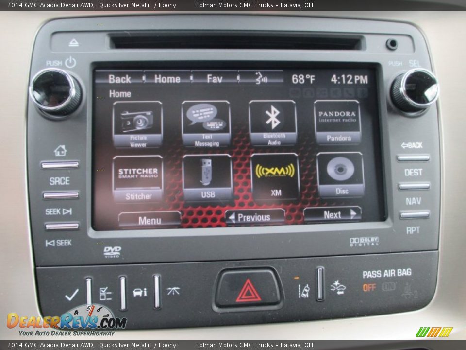 2014 GMC Acadia Denali AWD Quicksilver Metallic / Ebony Photo #10