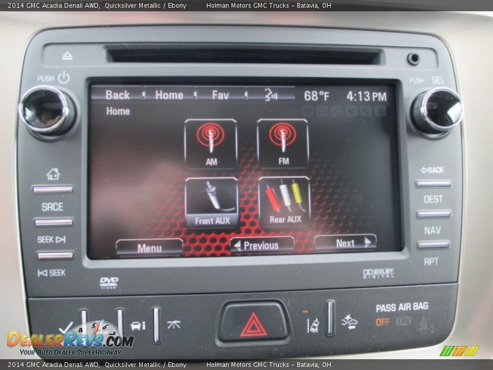 2014 GMC Acadia Denali AWD Quicksilver Metallic / Ebony Photo #11