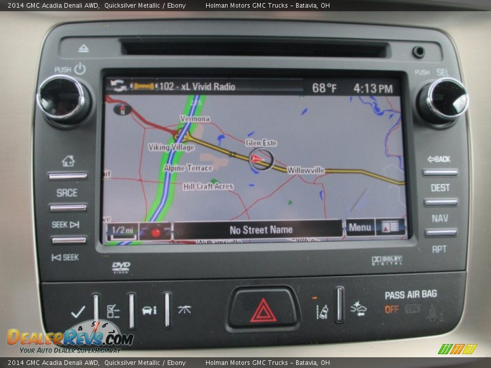 2014 GMC Acadia Denali AWD Quicksilver Metallic / Ebony Photo #12