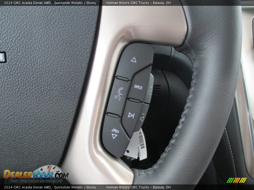 2014 GMC Acadia Denali AWD Quicksilver Metallic / Ebony Photo #17