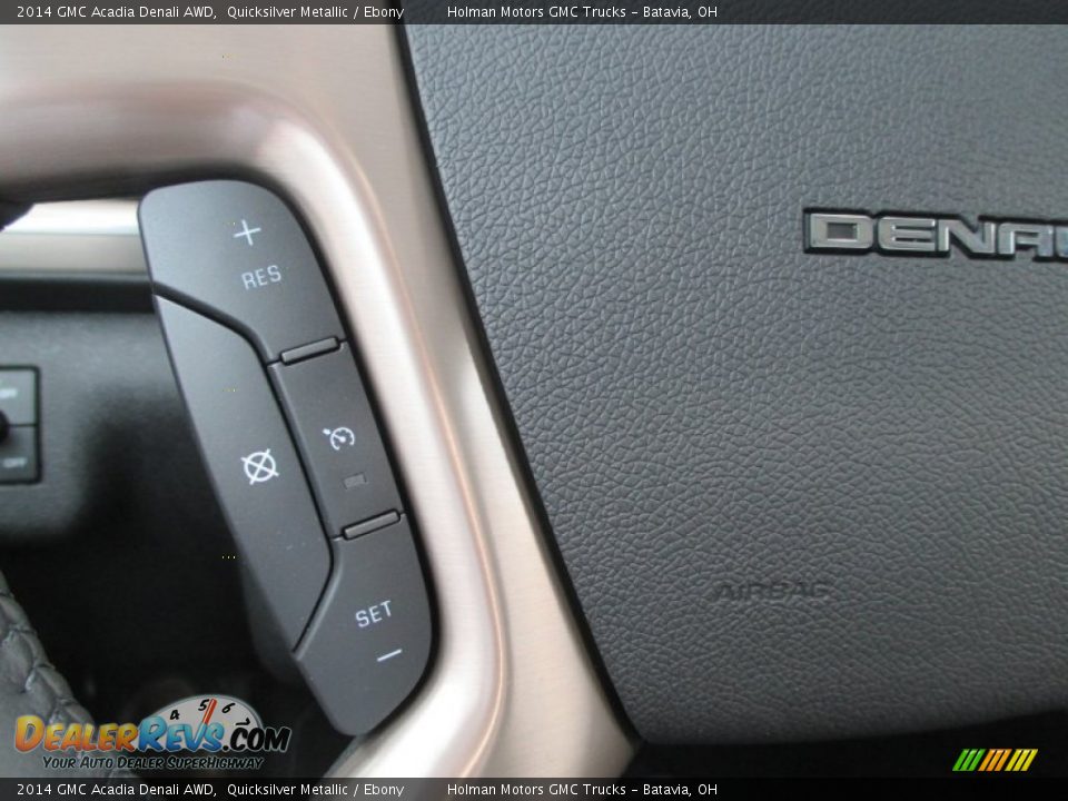 2014 GMC Acadia Denali AWD Quicksilver Metallic / Ebony Photo #18