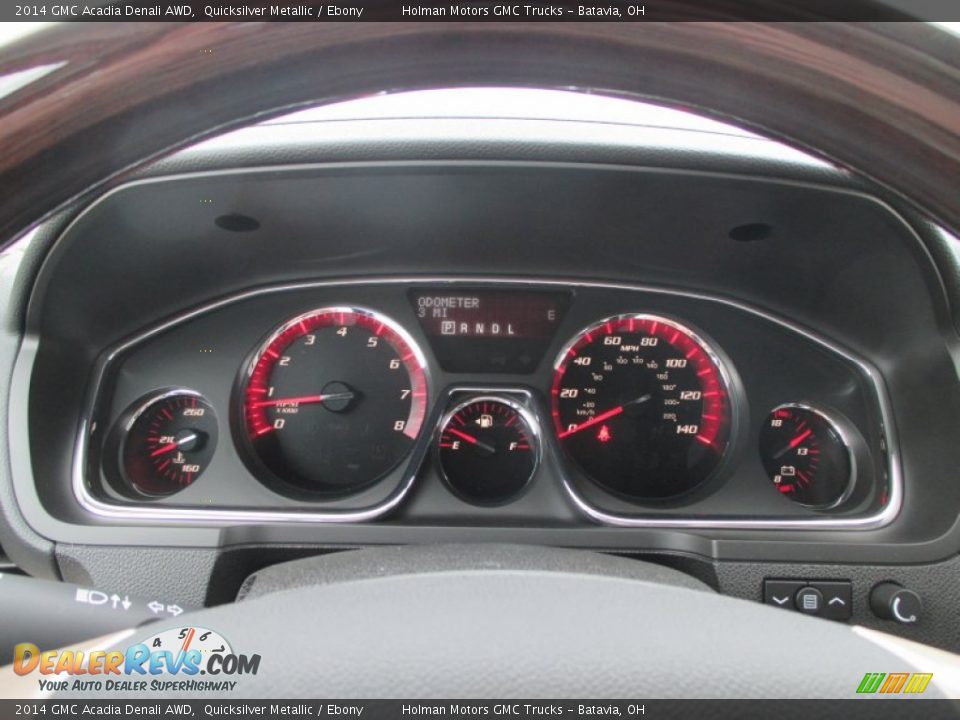 2014 GMC Acadia Denali AWD Quicksilver Metallic / Ebony Photo #19