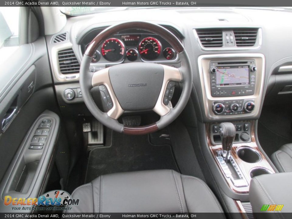 2014 GMC Acadia Denali AWD Quicksilver Metallic / Ebony Photo #26