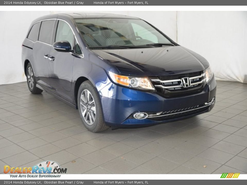 2014 Honda Odyssey LX Obsidian Blue Pearl / Gray Photo #1