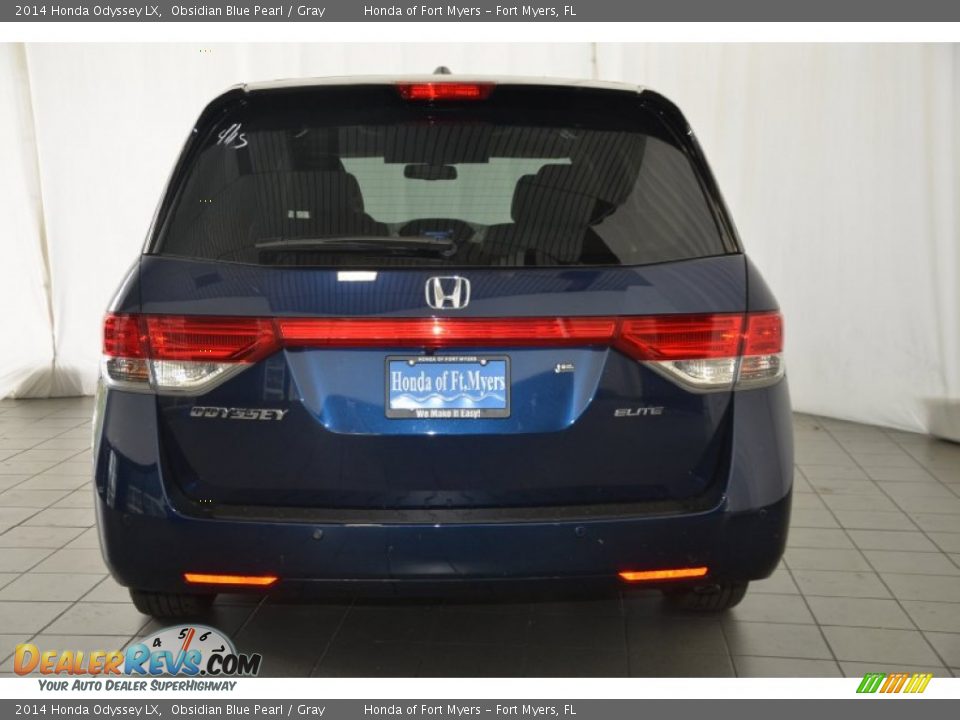 2014 Honda Odyssey LX Obsidian Blue Pearl / Gray Photo #5