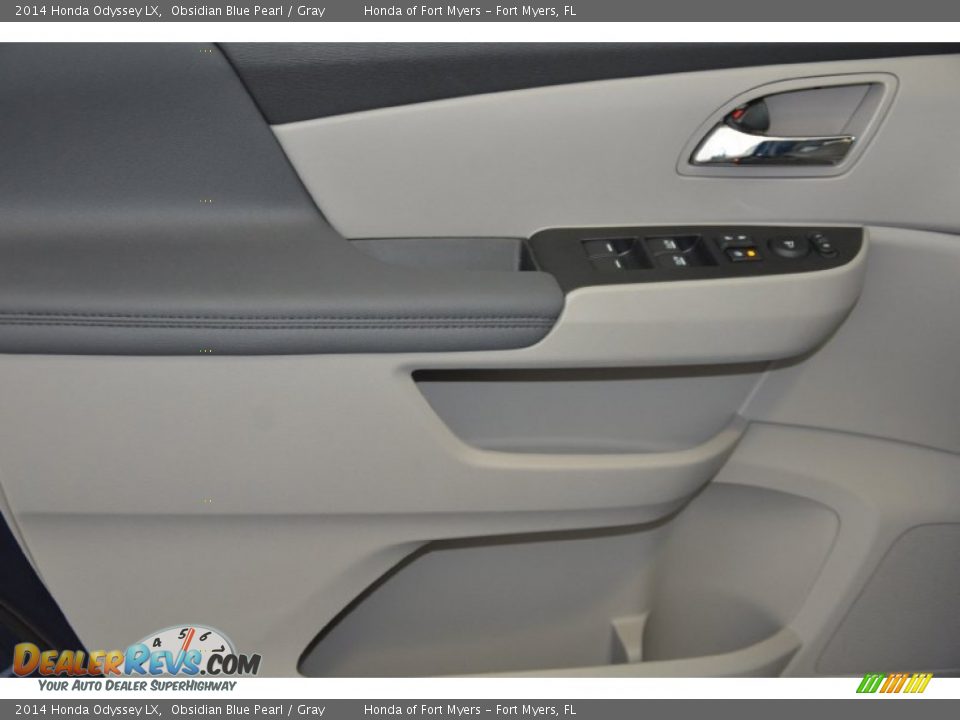 2014 Honda Odyssey LX Obsidian Blue Pearl / Gray Photo #9