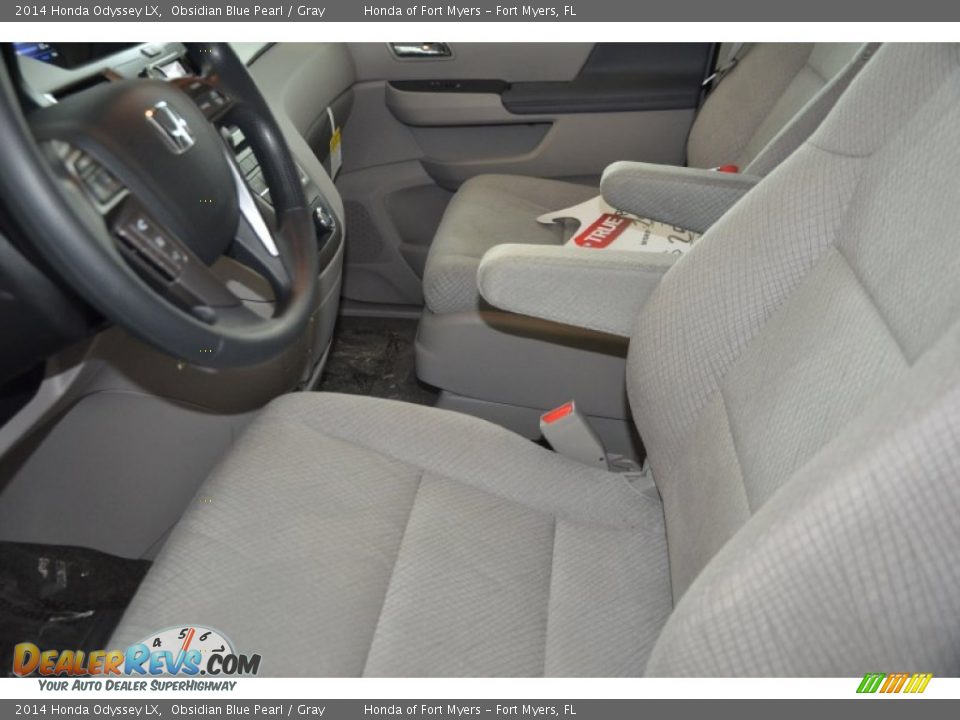 2014 Honda Odyssey LX Obsidian Blue Pearl / Gray Photo #11