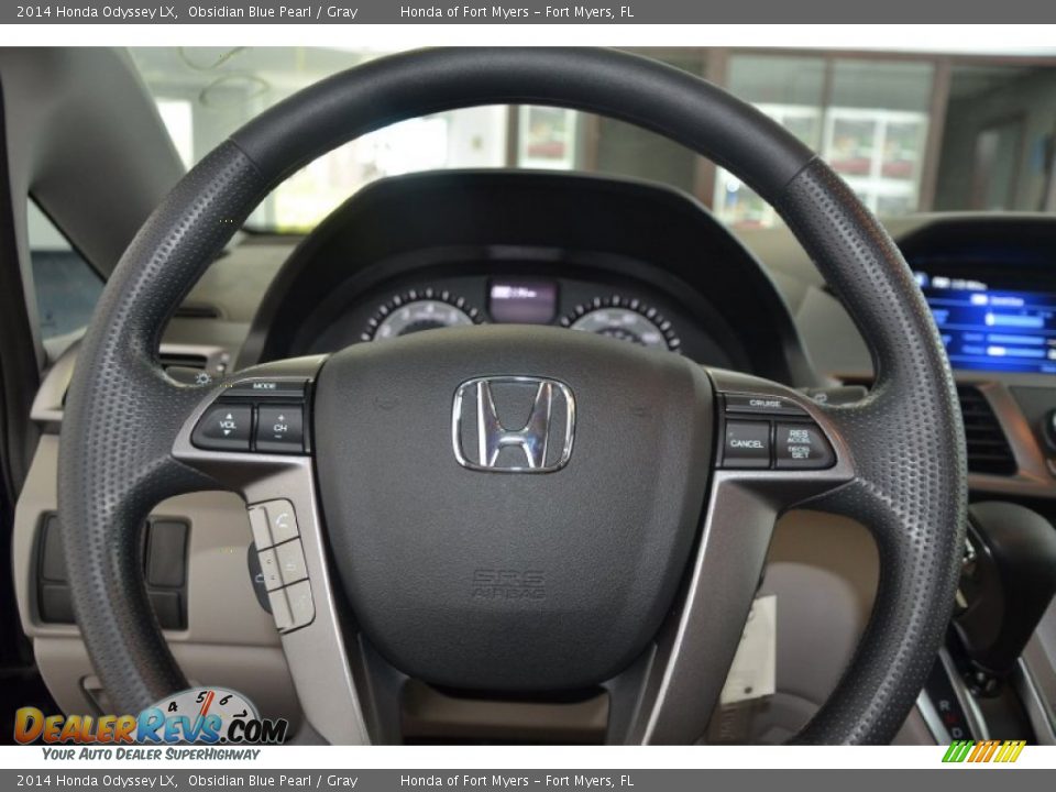 2014 Honda Odyssey LX Obsidian Blue Pearl / Gray Photo #16