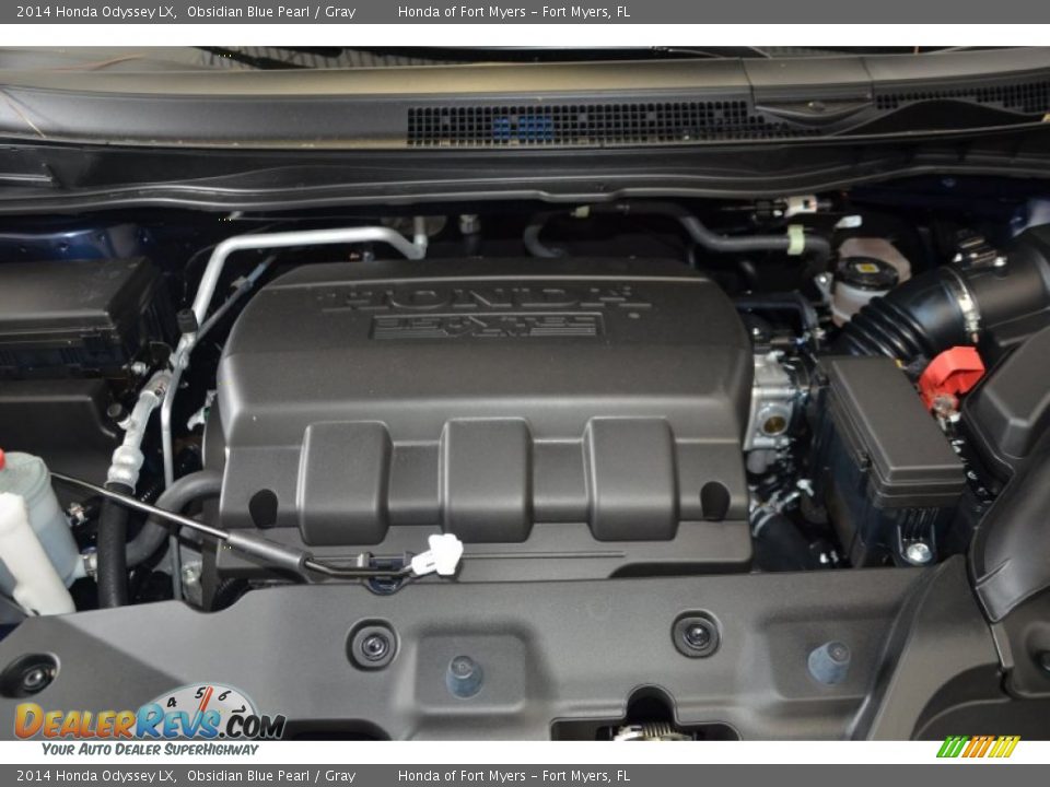 2014 Honda Odyssey LX Obsidian Blue Pearl / Gray Photo #19