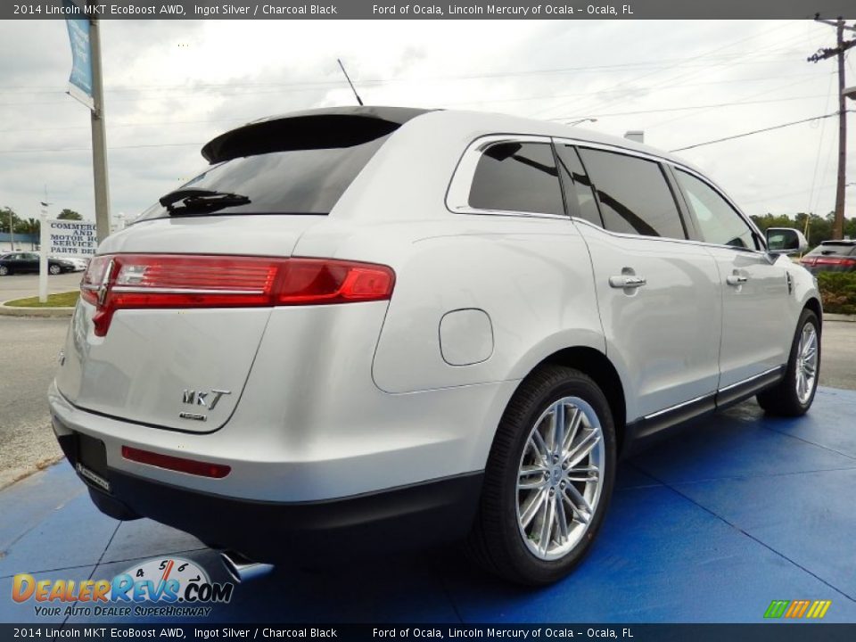2014 Lincoln MKT EcoBoost AWD Ingot Silver / Charcoal Black Photo #3