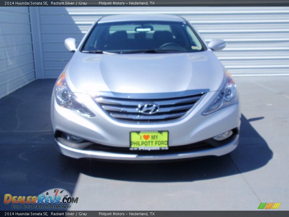 2014 Hyundai Sonata SE Radiant Silver / Gray Photo #8