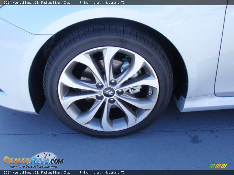 2014 Hyundai Sonata SE Radiant Silver / Gray Photo #13