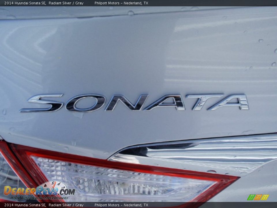 2014 Hyundai Sonata SE Radiant Silver / Gray Photo #15