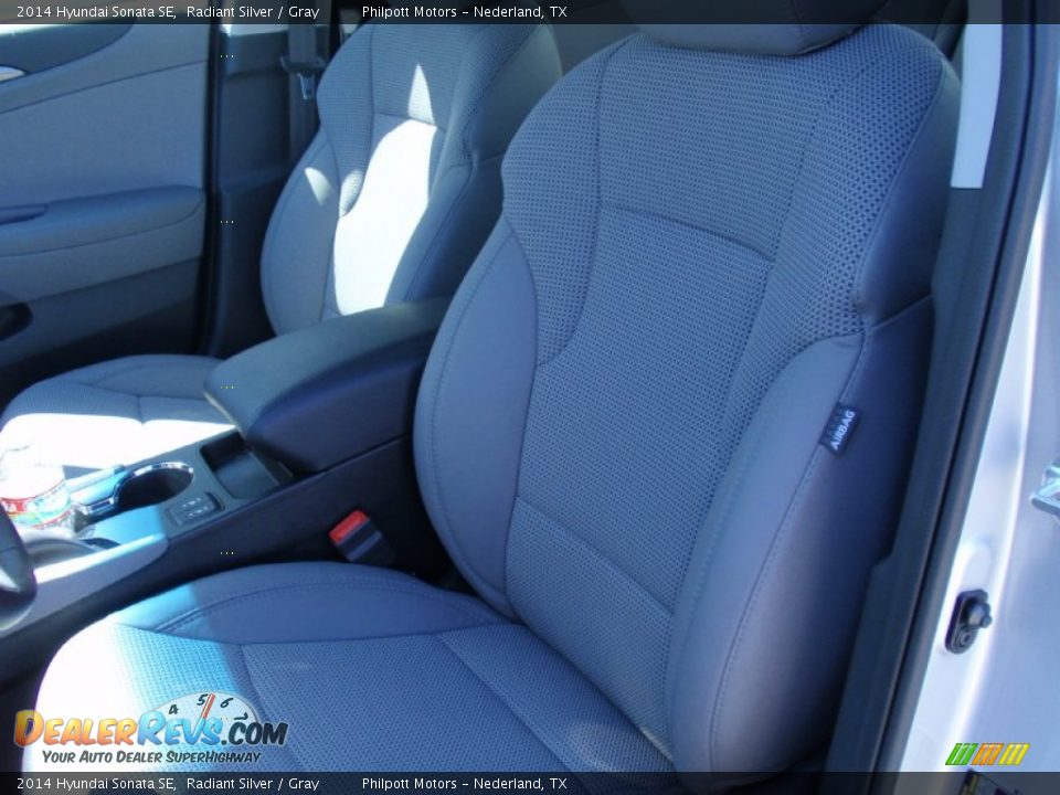 2014 Hyundai Sonata SE Radiant Silver / Gray Photo #26
