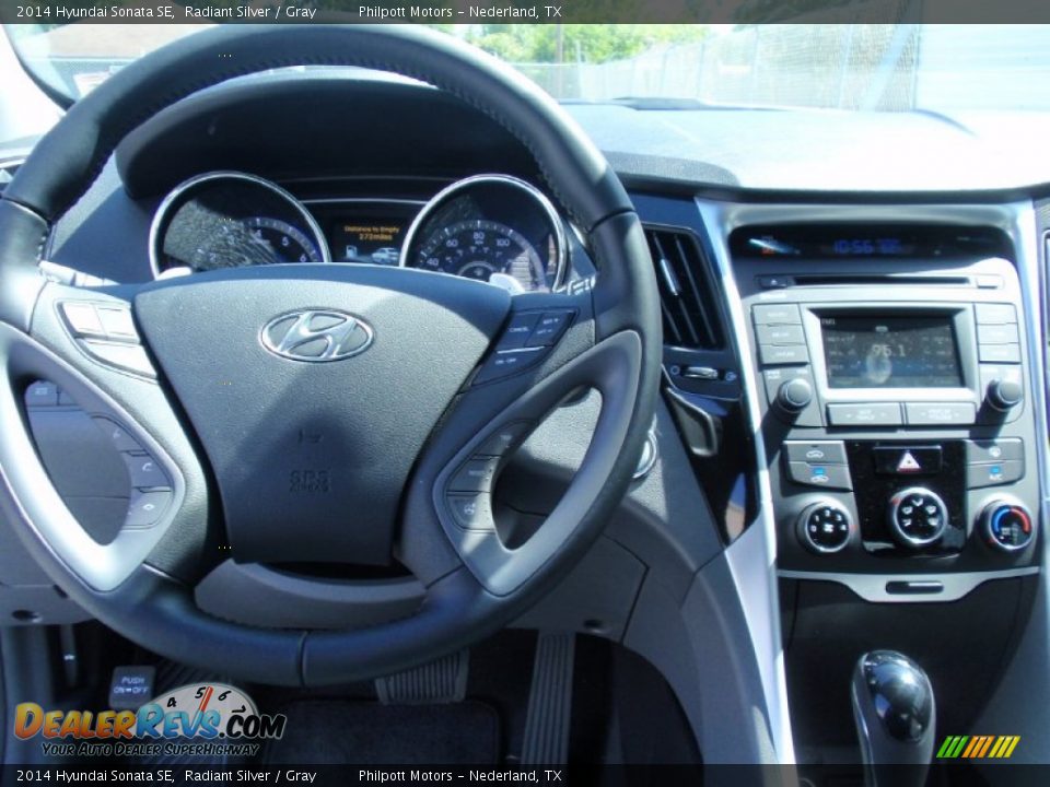 2014 Hyundai Sonata SE Radiant Silver / Gray Photo #28