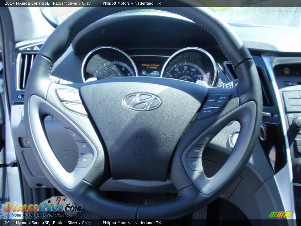 2014 Hyundai Sonata SE Radiant Silver / Gray Photo #31