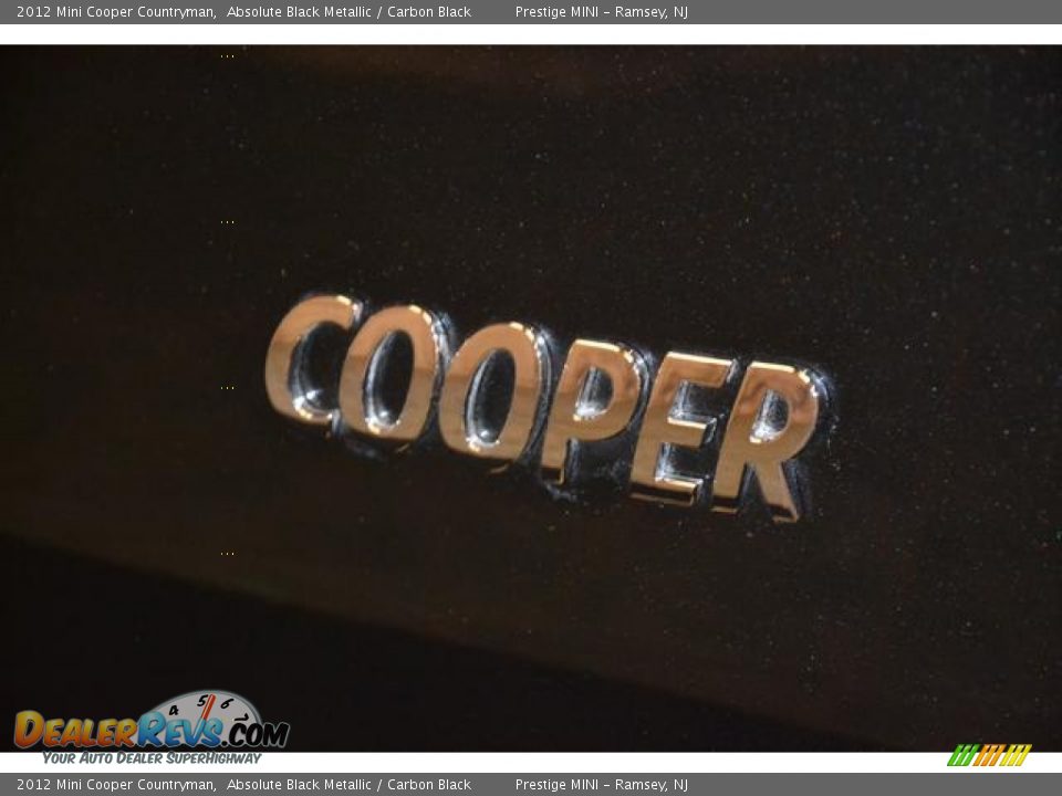 2012 Mini Cooper Countryman Absolute Black Metallic / Carbon Black Photo #18