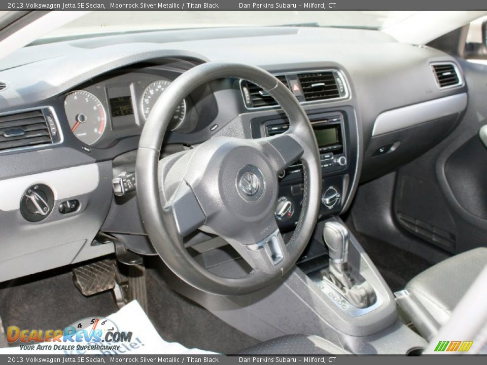 2013 Volkswagen Jetta SE Sedan Moonrock Silver Metallic / Titan Black Photo #5