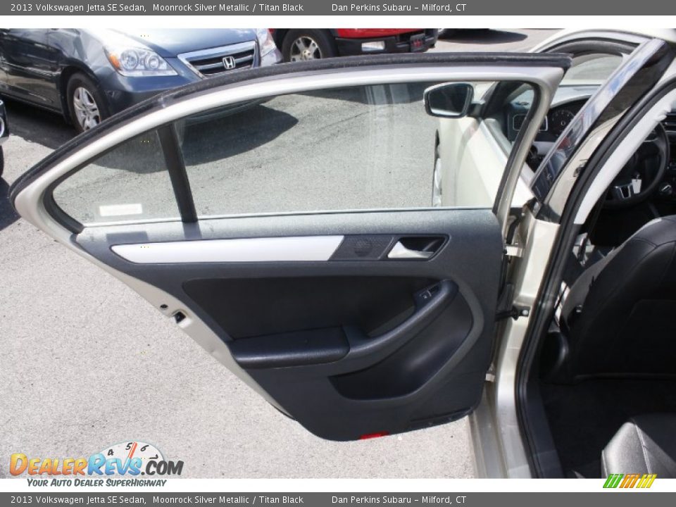 2013 Volkswagen Jetta SE Sedan Moonrock Silver Metallic / Titan Black Photo #17