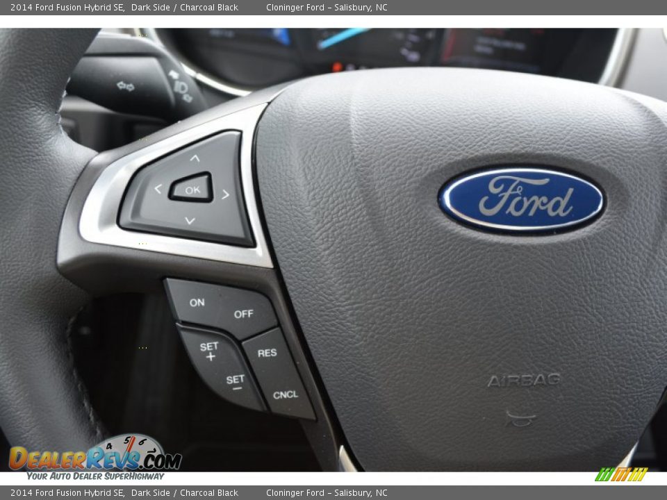 2014 Ford Fusion Hybrid SE Dark Side / Charcoal Black Photo #22
