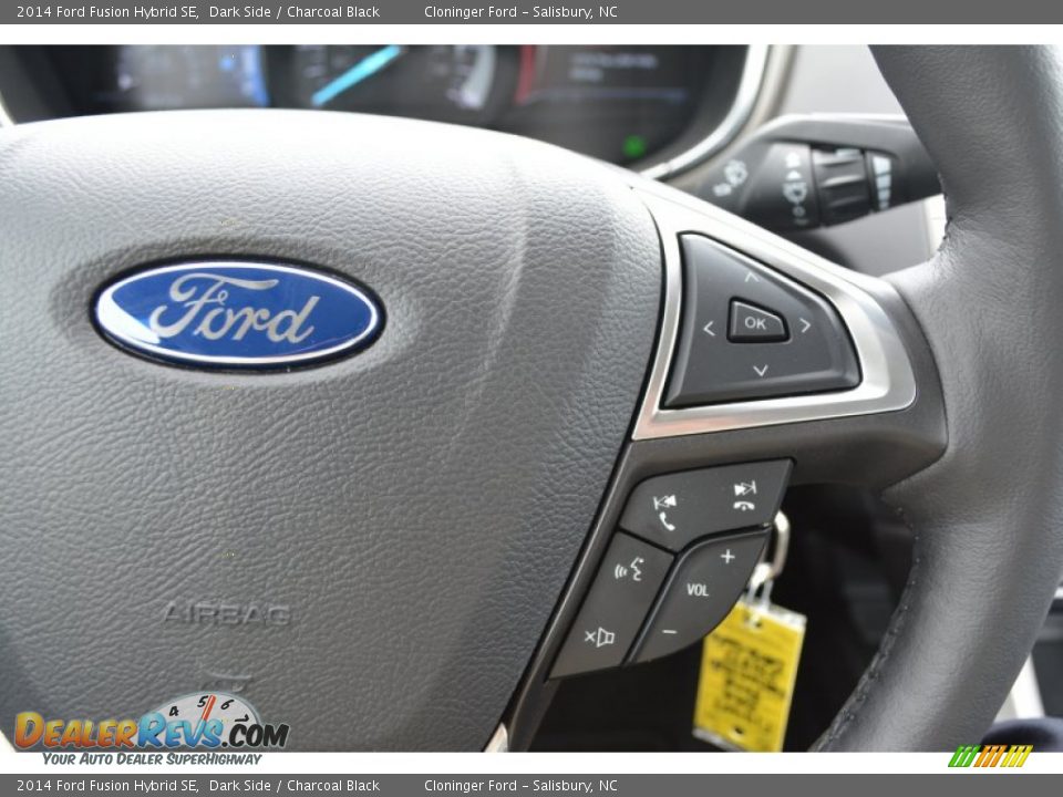 2014 Ford Fusion Hybrid SE Dark Side / Charcoal Black Photo #23