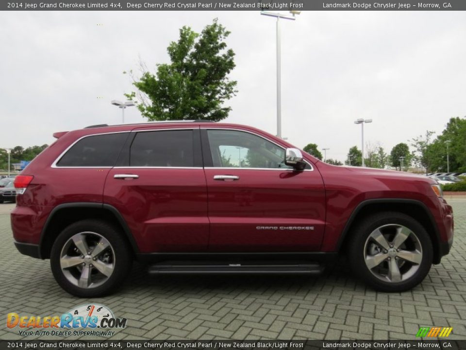 2014 Jeep Grand Cherokee Limited 4x4 Deep Cherry Red Crystal Pearl / New Zealand Black/Light Frost Photo #6