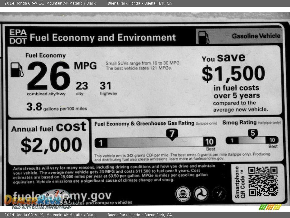 2014 Honda CR-V LX Mountain Air Metallic / Black Photo #20