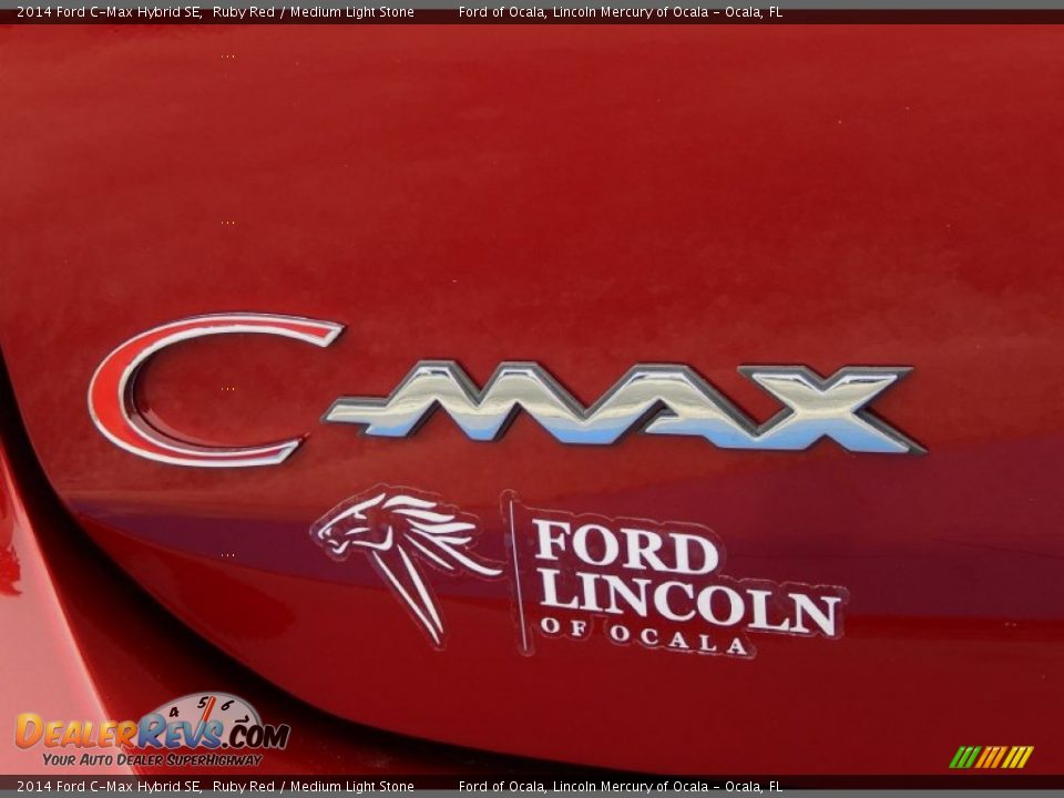 2014 Ford C-Max Hybrid SE Ruby Red / Medium Light Stone Photo #4