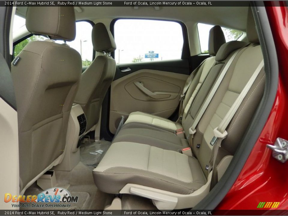 2014 Ford C-Max Hybrid SE Ruby Red / Medium Light Stone Photo #8