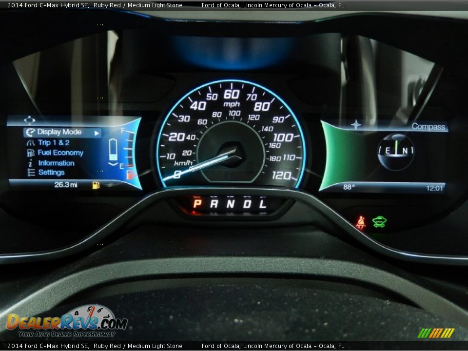 2014 Ford C-Max Hybrid SE Ruby Red / Medium Light Stone Photo #10