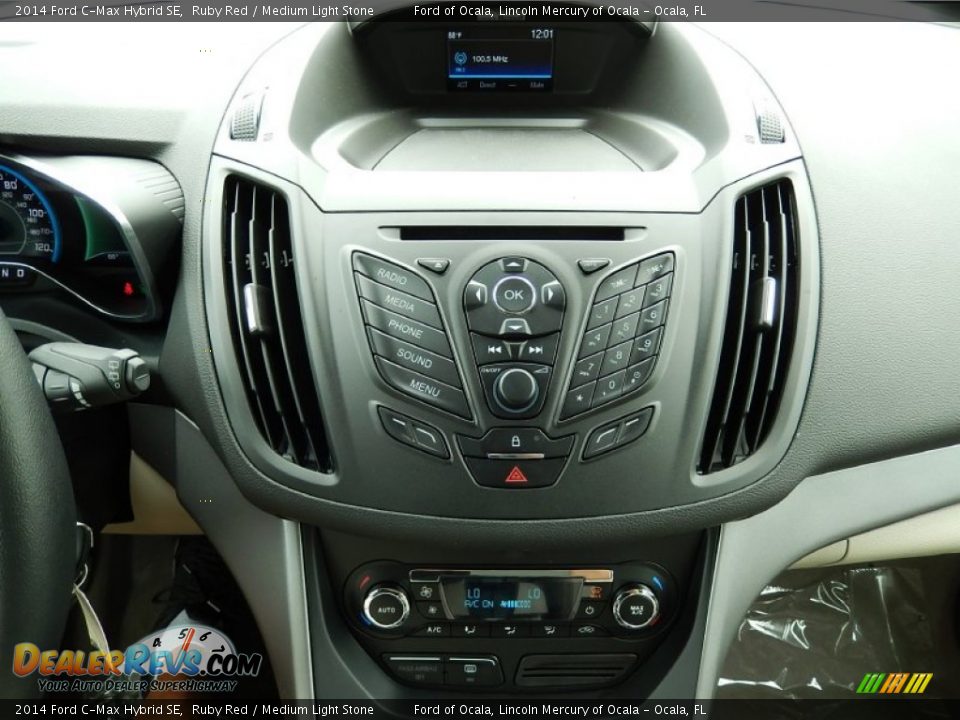 2014 Ford C-Max Hybrid SE Ruby Red / Medium Light Stone Photo #11