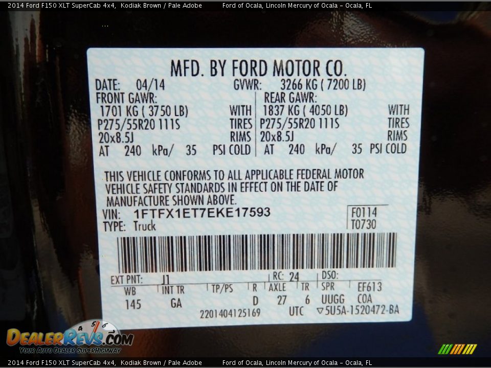 2014 Ford F150 XLT SuperCab 4x4 Kodiak Brown / Pale Adobe Photo #12