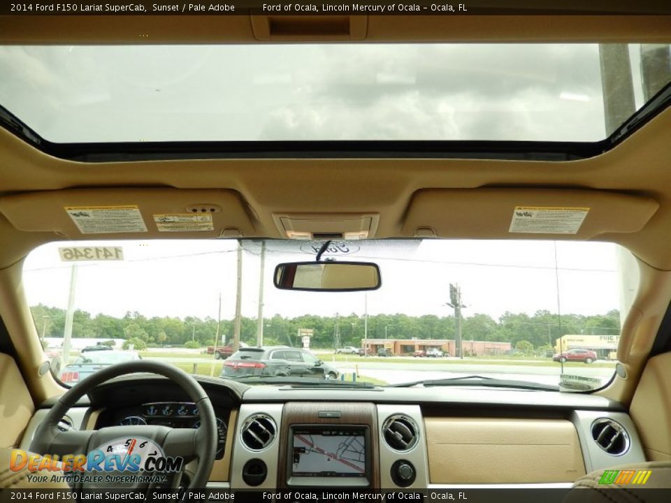 Sunroof of 2014 Ford F150 Lariat SuperCab Photo #8