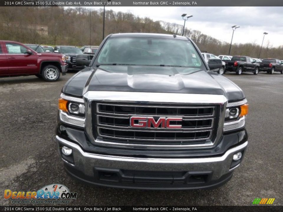 2014 GMC Sierra 1500 SLE Double Cab 4x4 Onyx Black / Jet Black Photo #2