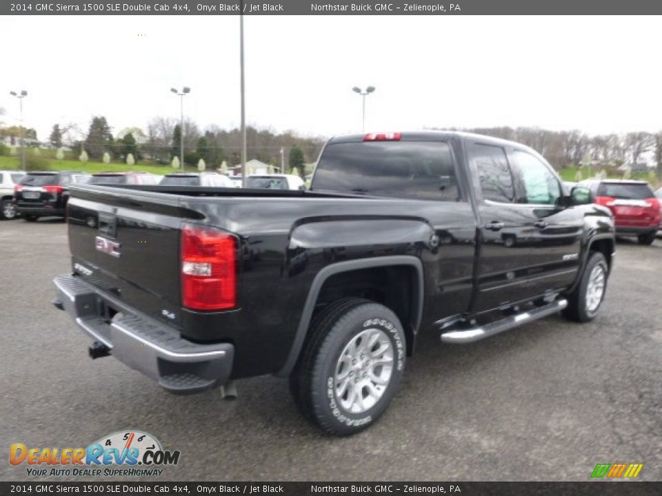 2014 GMC Sierra 1500 SLE Double Cab 4x4 Onyx Black / Jet Black Photo #5