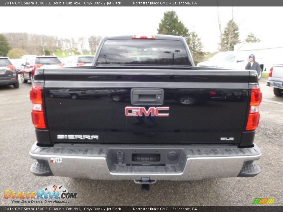 2014 GMC Sierra 1500 SLE Double Cab 4x4 Onyx Black / Jet Black Photo #6