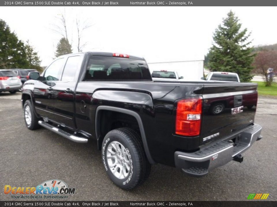 2014 GMC Sierra 1500 SLE Double Cab 4x4 Onyx Black / Jet Black Photo #7