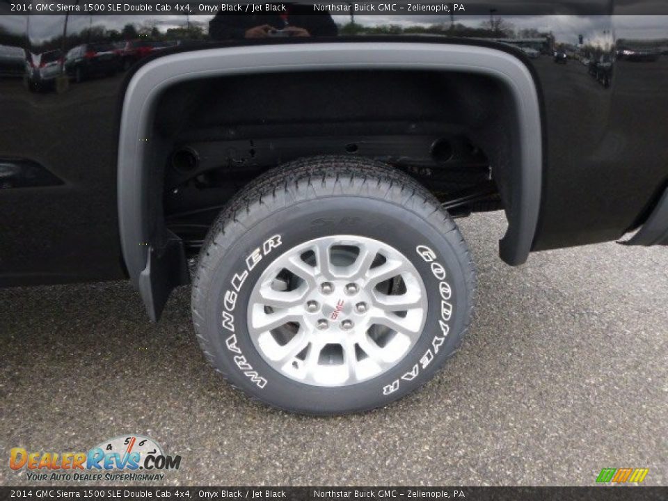 2014 GMC Sierra 1500 SLE Double Cab 4x4 Onyx Black / Jet Black Photo #9