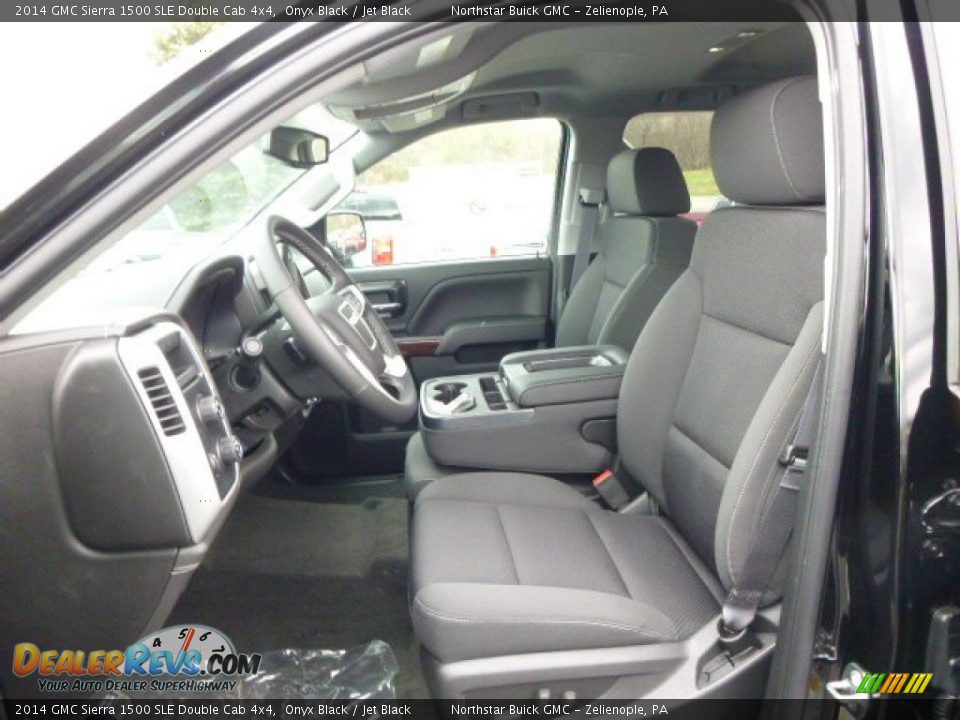 2014 GMC Sierra 1500 SLE Double Cab 4x4 Onyx Black / Jet Black Photo #10