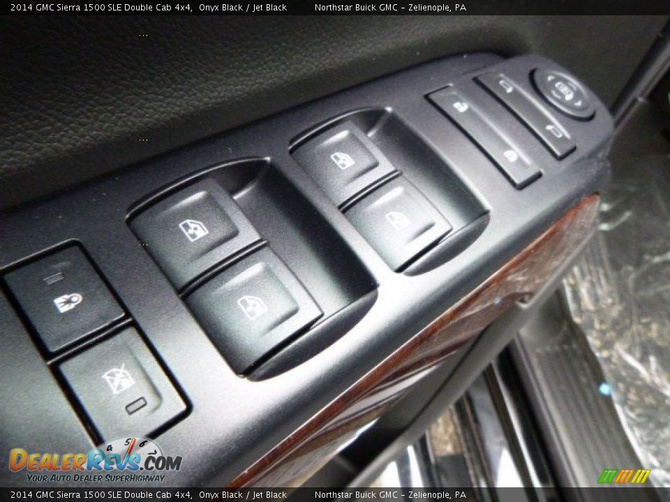 2014 GMC Sierra 1500 SLE Double Cab 4x4 Onyx Black / Jet Black Photo #13