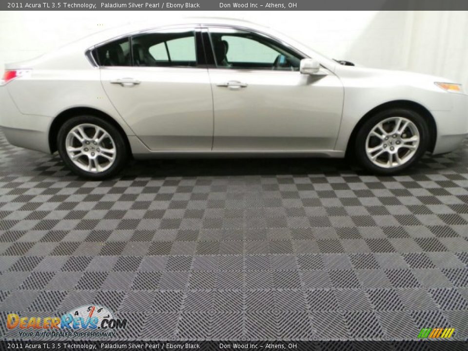 2011 Acura TL 3.5 Technology Paladium Silver Pearl / Ebony Black Photo #6