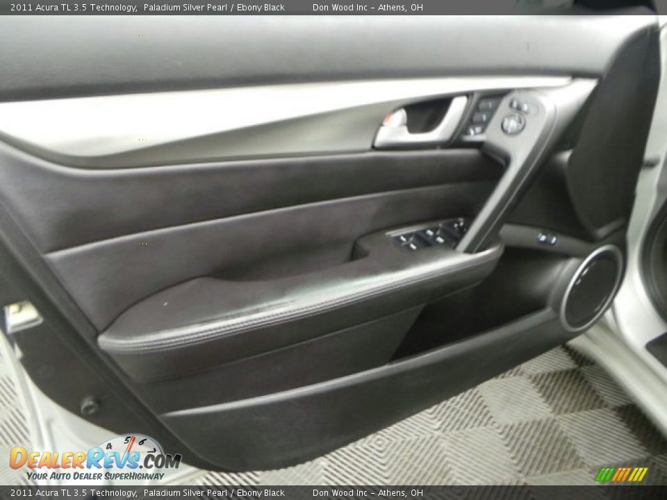2011 Acura TL 3.5 Technology Paladium Silver Pearl / Ebony Black Photo #13