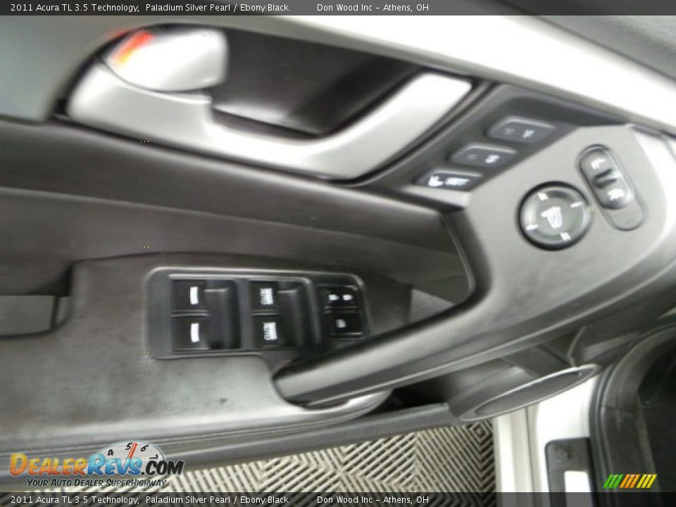 2011 Acura TL 3.5 Technology Paladium Silver Pearl / Ebony Black Photo #14