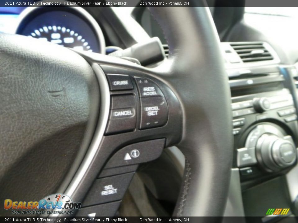 2011 Acura TL 3.5 Technology Paladium Silver Pearl / Ebony Black Photo #20