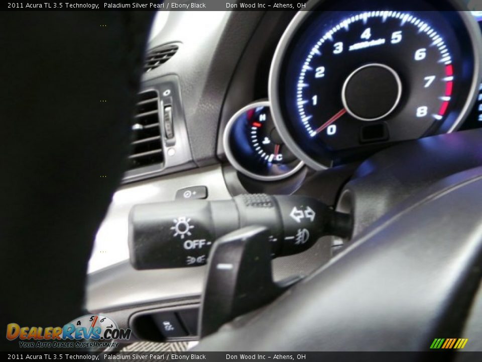 2011 Acura TL 3.5 Technology Paladium Silver Pearl / Ebony Black Photo #21