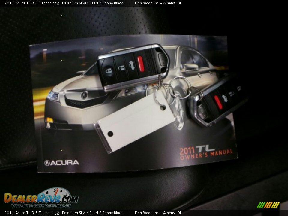 2011 Acura TL 3.5 Technology Paladium Silver Pearl / Ebony Black Photo #33