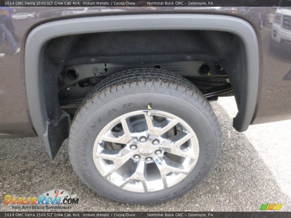 2014 GMC Sierra 1500 SLT Crew Cab 4x4 Iridium Metallic / Cocoa/Dune Photo #9