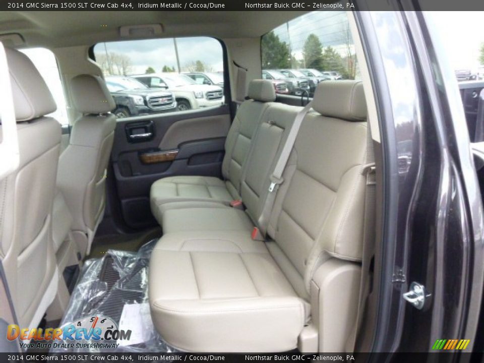 2014 GMC Sierra 1500 SLT Crew Cab 4x4 Iridium Metallic / Cocoa/Dune Photo #11