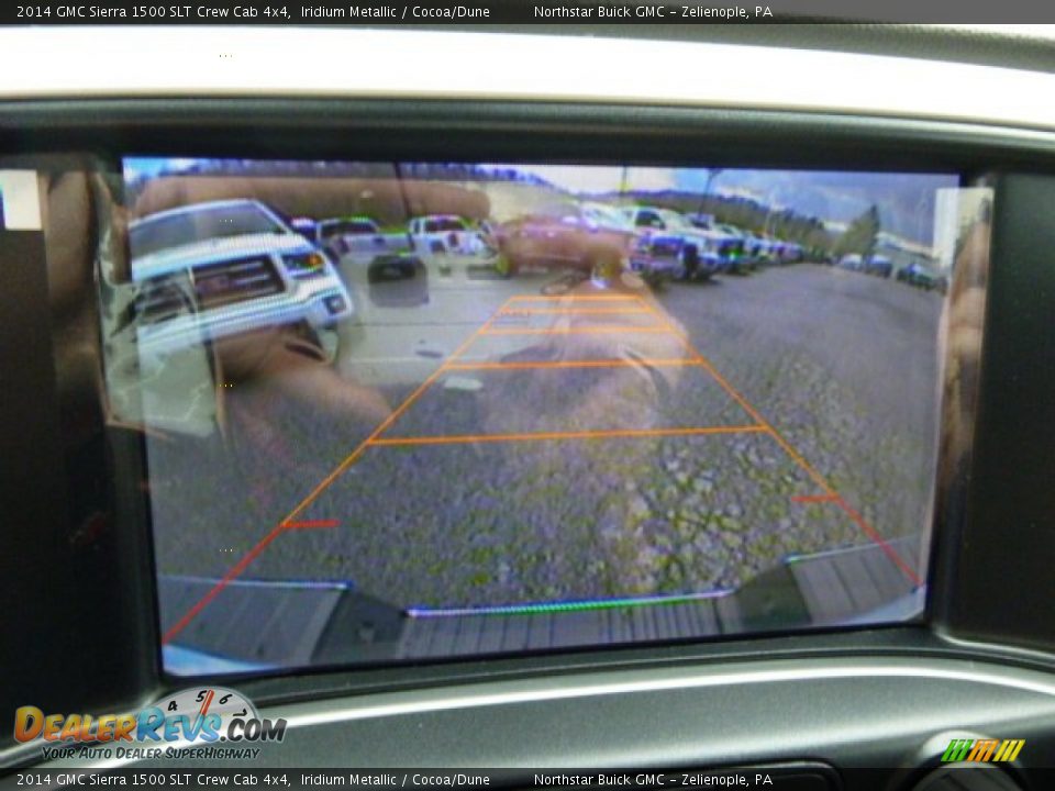 2014 GMC Sierra 1500 SLT Crew Cab 4x4 Iridium Metallic / Cocoa/Dune Photo #17